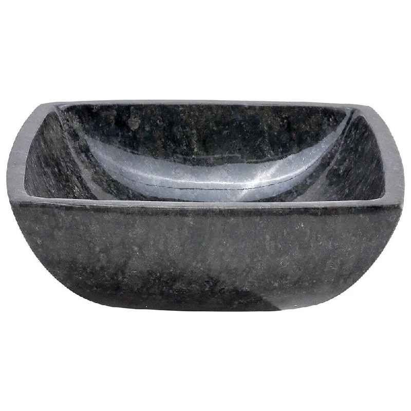 AA Warehousing 'Constance' Butterfly Blue Stone Square Basin Vessel Sink