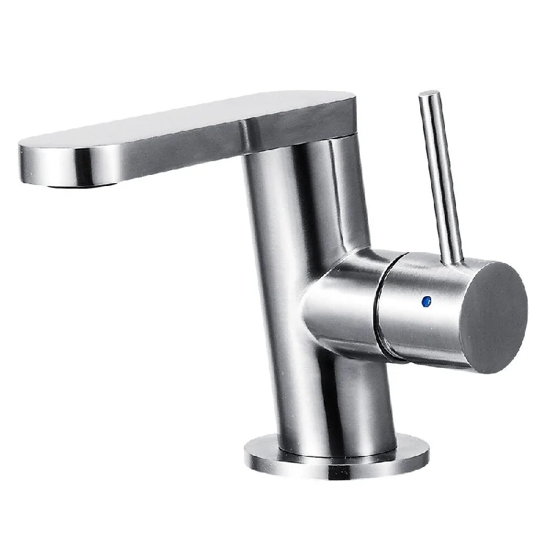 ALFI brand AB1010-BSS Ultra Modern Brushed Stainless Steel Bathroom Faucet - Silver