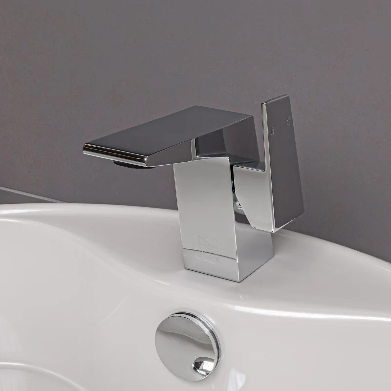 ALFI brand AB1470-PC Polished Chrome Modern Single Hole Bathroom Faucet - Silver