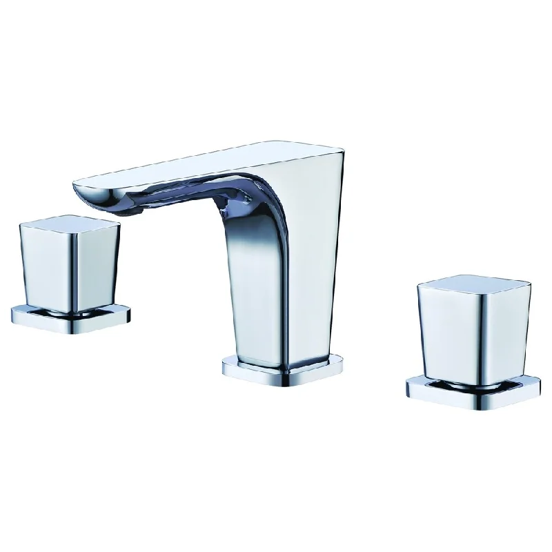 ALFI brand AB1782-PC Polished Chrome Widespread Modern Bathroom Faucet - Silver