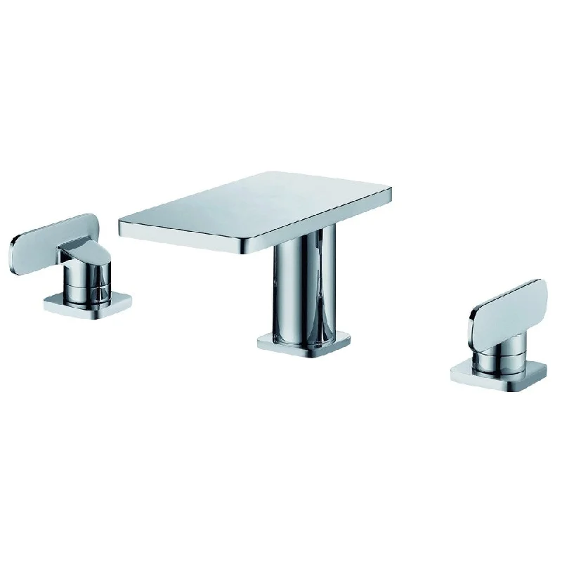 ALFI brand AB1884-PC Polished Chrome Two-Handle 8" Widespread Bathroom Faucet - Silver