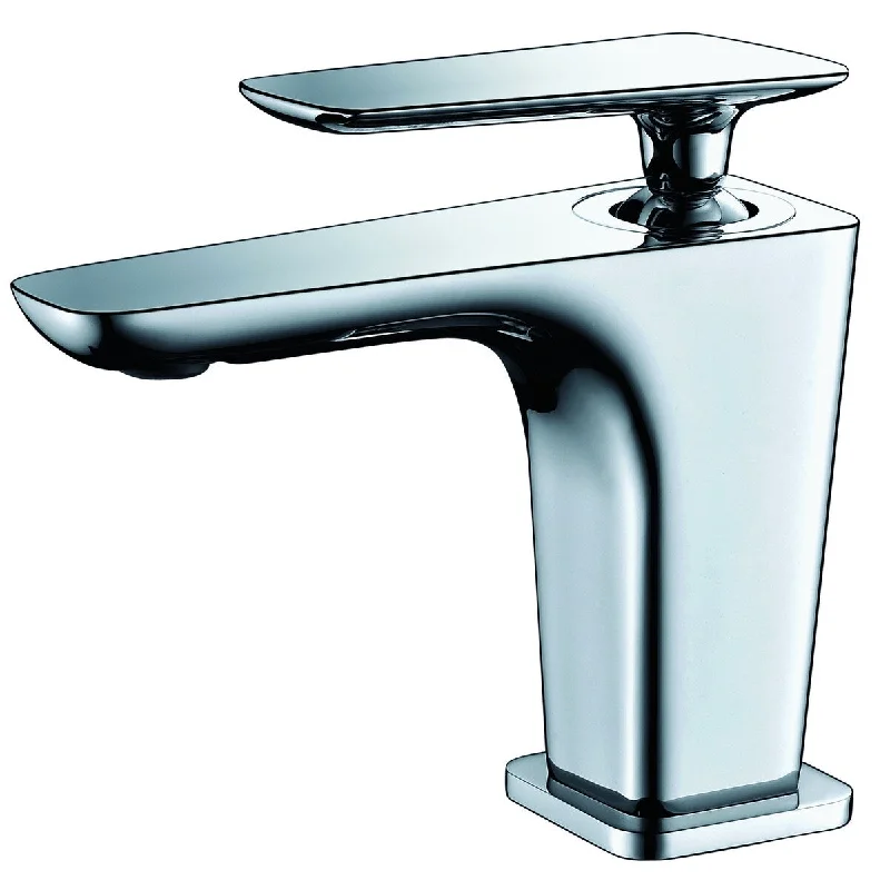 ALFI brand Polished Chrome Single Hole Modern Bathroom Faucet - Silver