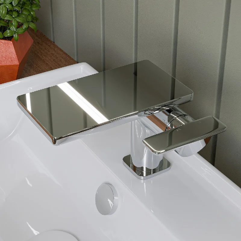 ALFI brand Polished Chrome Single-Lever Bathroom Faucet - Silver