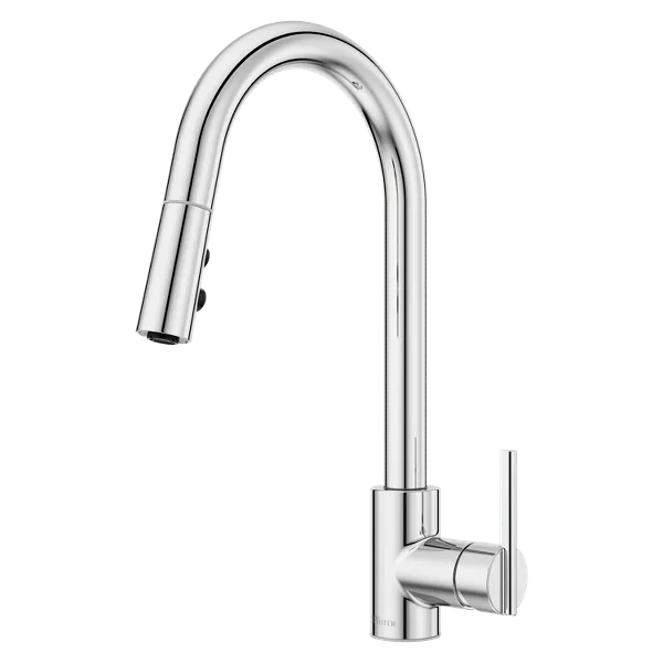 Brislin 1-Handle Pull-Down Kitchen Faucet, GT529-BIC, Chrome - $100