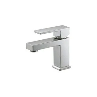 Chrome finish wash basin faucet single handle mixer tap for bathroom