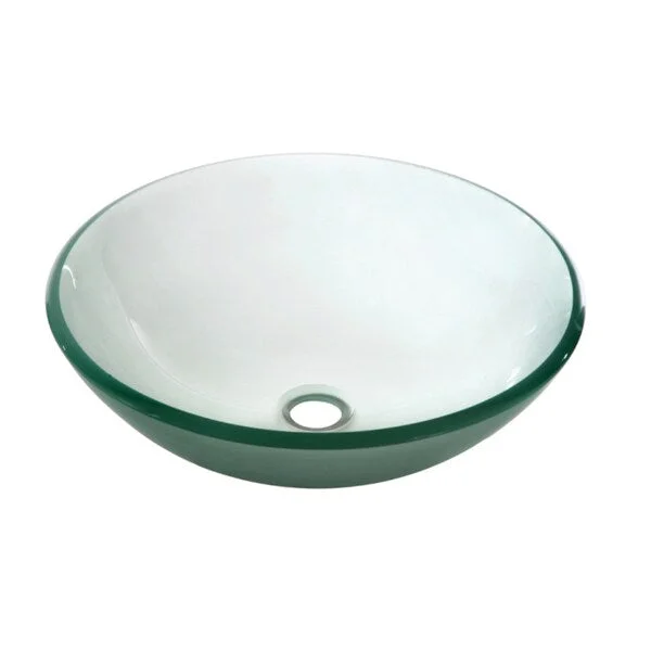 Dawn Tempered Glass Vessel Sink Round Shape Frosted Glass