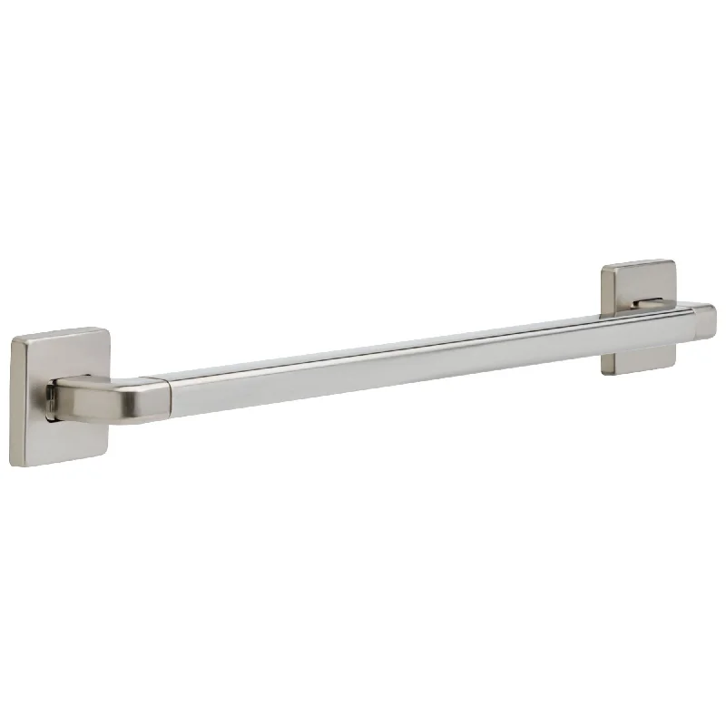 Delta Bath Safety Collection Stainless Steel Finish Angular Modern Decorative Wall Mounted 24" ADA Approved Grab Bar D41924SS