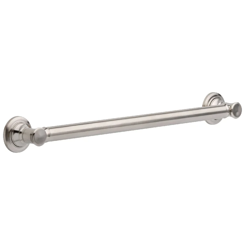 Delta Bath Safety Collection Stainless Steel Finish Traditional Decorative Style Standard ADA Approved Grab Bar - 24" D41624SS