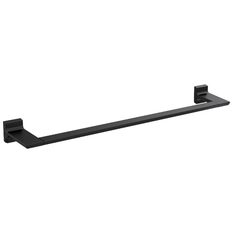 Delta Pivotal Matte Black Finish 24" Single Towel Bar D79924BL