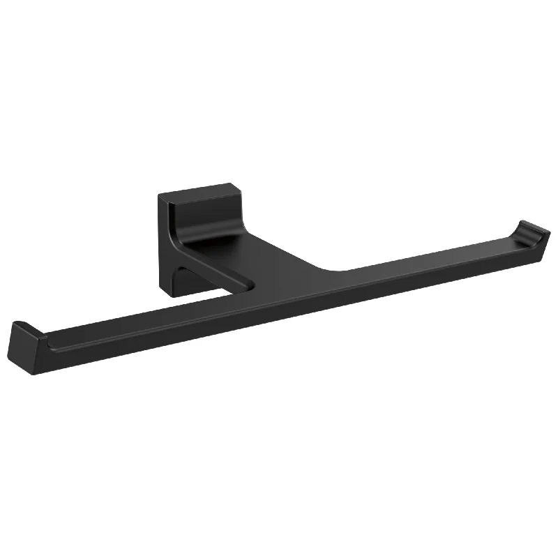 Delta Pivotal Matte Black Finish Double Toilet Tissue Paper Holder D79955BL