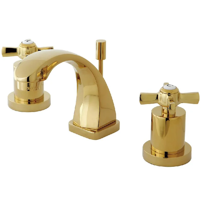 Kingston Brass KS4942ZX Mini Widespread Bathroom Faucet Polished Brass