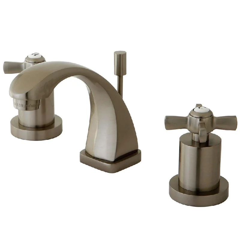 Kingston Brass KS4948ZX Mini Widespread Bathroom Faucet Satin Nickel