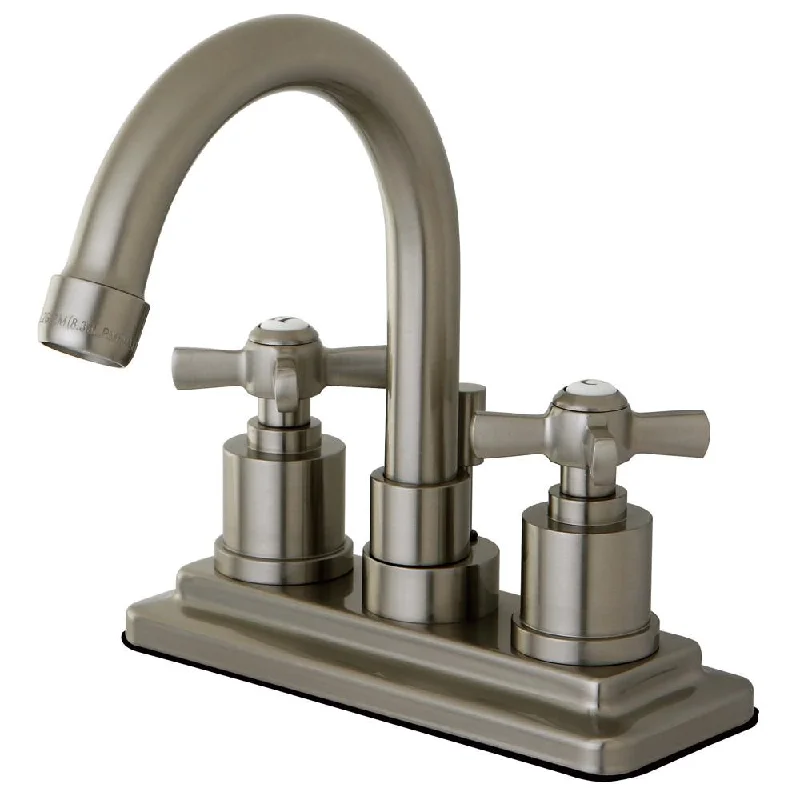 Kingston Brass KS8668ZX 4" Centerset Bathroom Faucet Satin Nickel