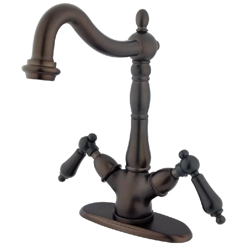 Kingston Brass Oil Rubbed Bronze 2 Handle Vessel Sink Bathroom Faucet KS1495AL