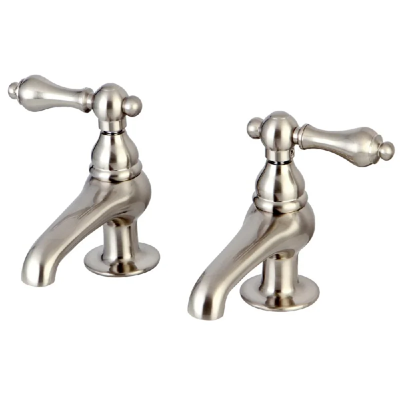 Kingston Brass Satin Nickel Basin Sink Vintage Style Bathroom Faucet KS3208AL