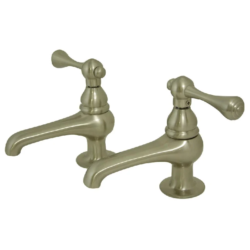 Kingston Brass Satin Nickel Basin Sink Vintage Style Bathroom Faucet KS3208BL