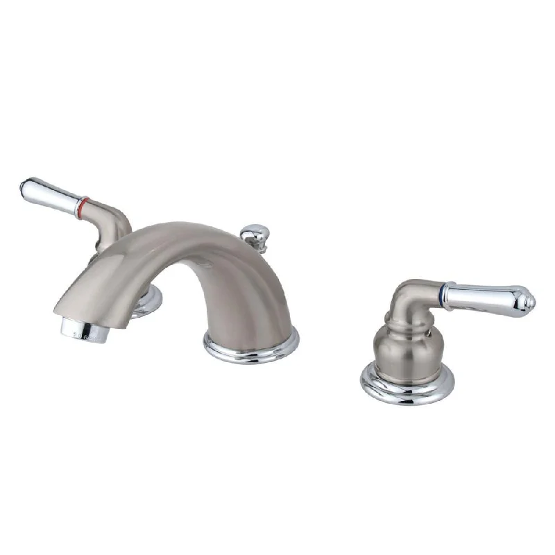 Kingston Brass Satin Nickel/Chrome 8"-16" Widespread Bathroom Faucet KB967