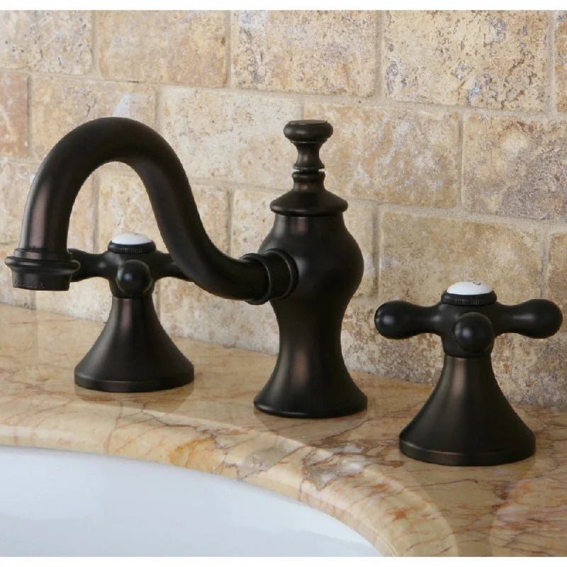 Kingston Brass Victorian Cross Widespread Bathroom Faucet