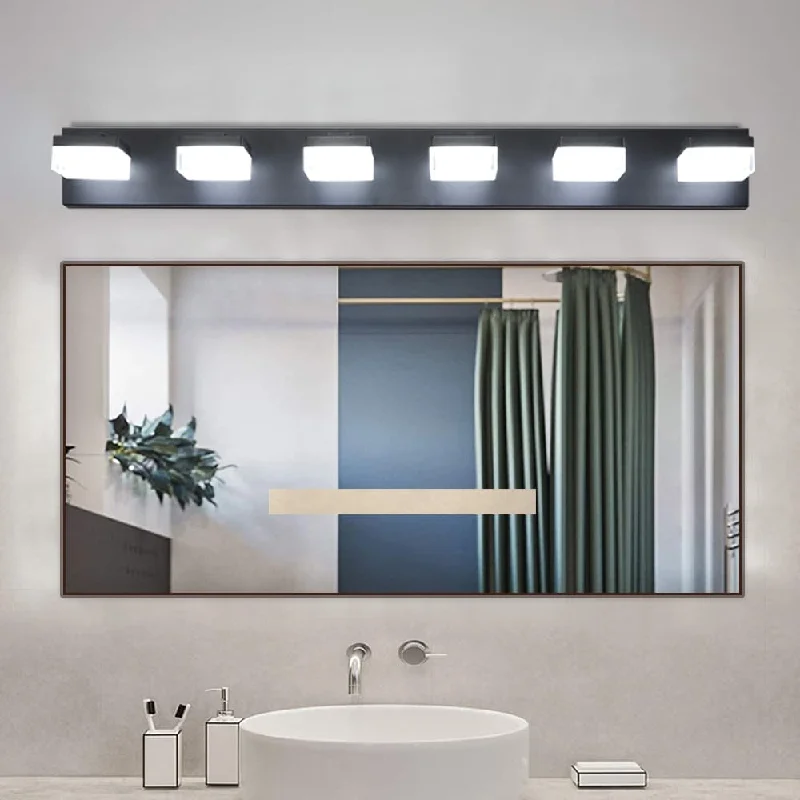 Modern 6-Light LED Vanity Mirror Light Fixture For Bathrooms And Makeup Tables - N/A