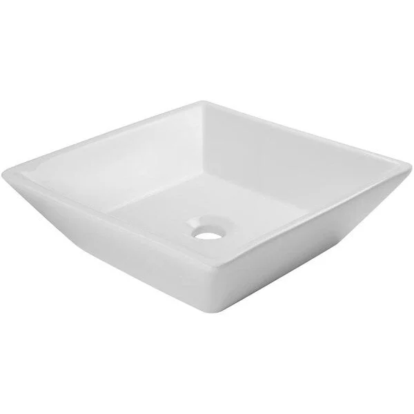 V2050 Ticor 16 in. Nautilus Series Ceramic Square Vessel Sink