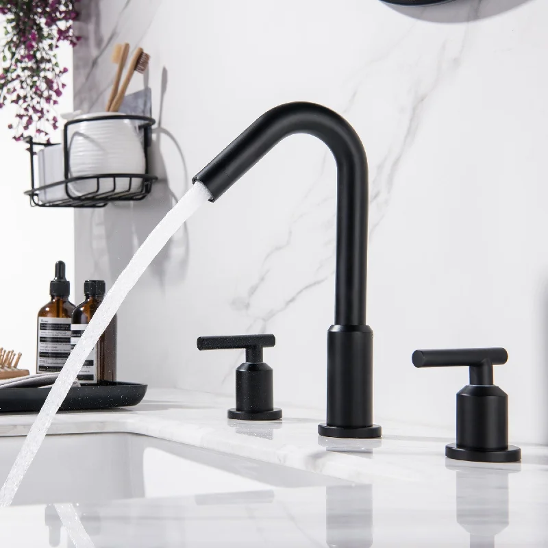 Widespread Bathroom Sink Faucet Basin Mixer Taps