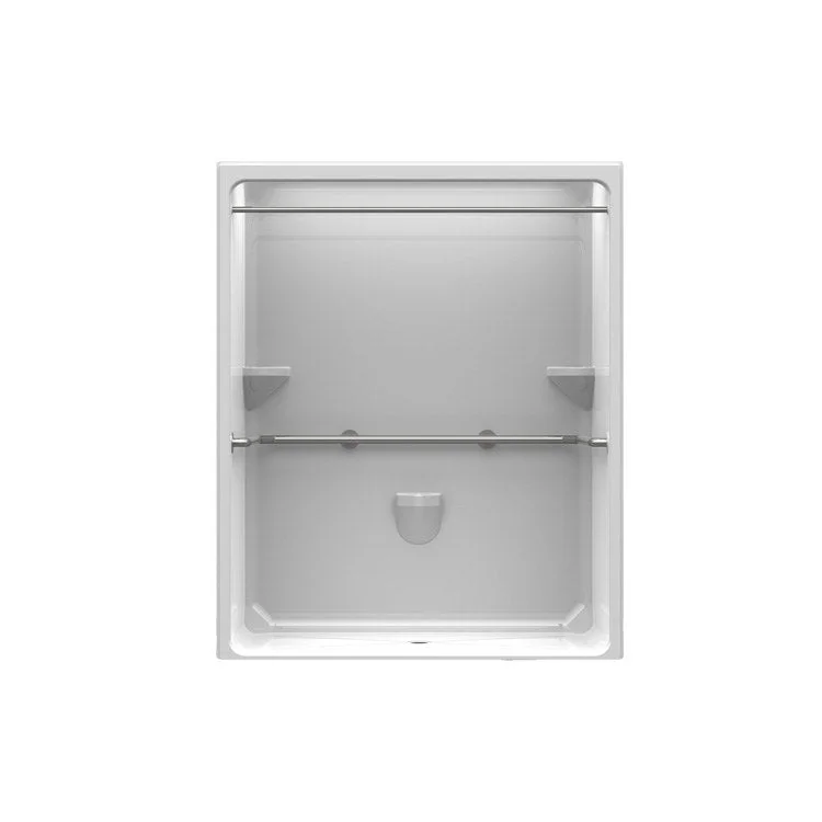 Shower One Piece Left Hand White 30-1/2 x 63 x 82-3/4 Inch ADA Acrylic Fold Up Seat 30-1/2 Inch ADA