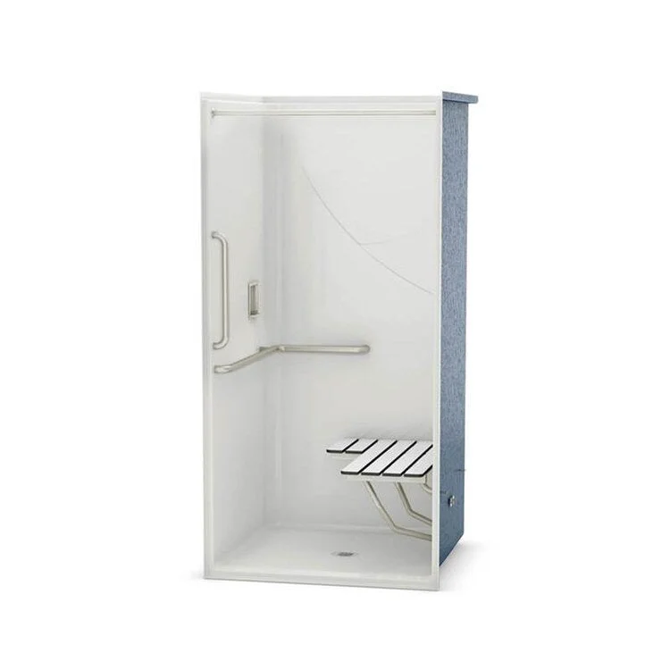 Shower Module 38-3/4 x 39 x 78-3/4 Inch AcrylX White 1 Pieces Right Hand Seat