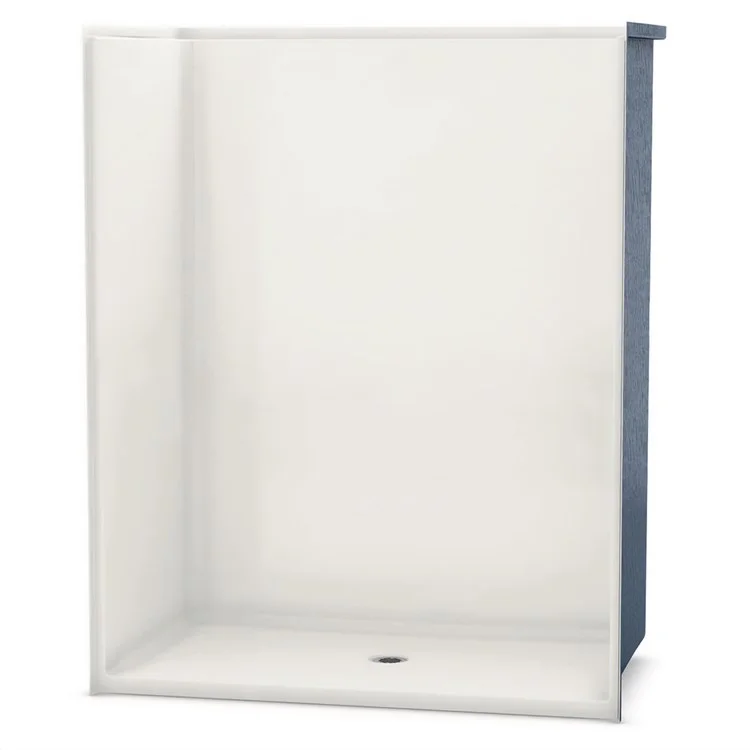 Shower Module 63 x 37 x 75-1/2 Inch AcrylX White 1 Pieces Less Seat