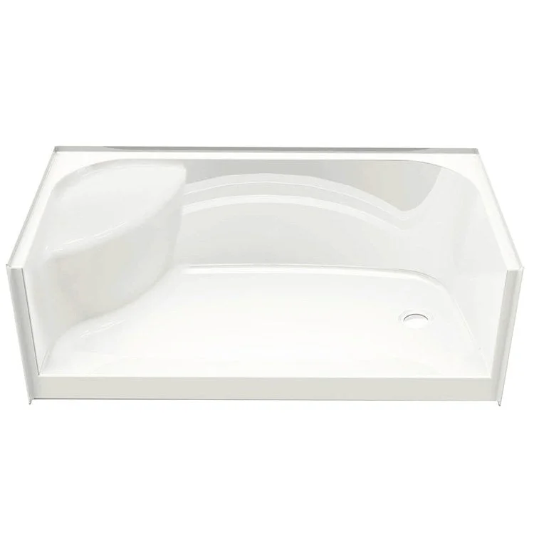 Shower Module 59-7/8 x 30 x 20-1/8 Inch AcrylX White Left Hand Seat