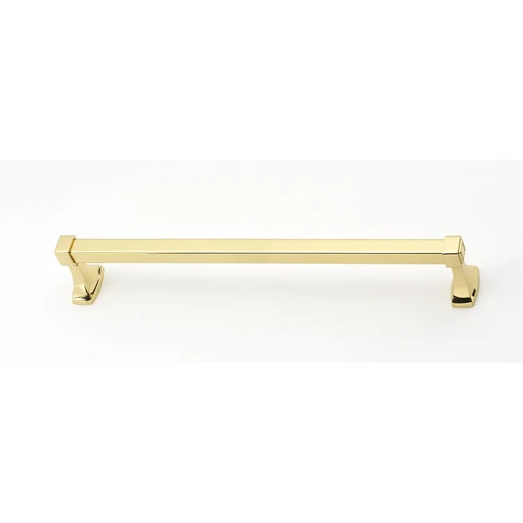 Towel Bar Cube Bath 18 Inch Polished Brass 3-1/16 Inch