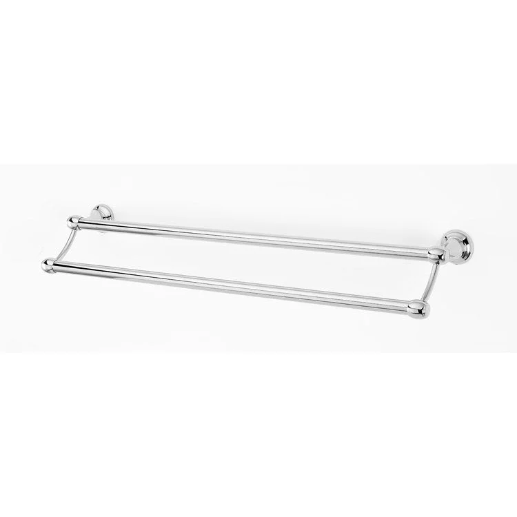 Towel Bar Royale Bath 24 Inch Double Unlacquered Brass 5-9/16 Inch