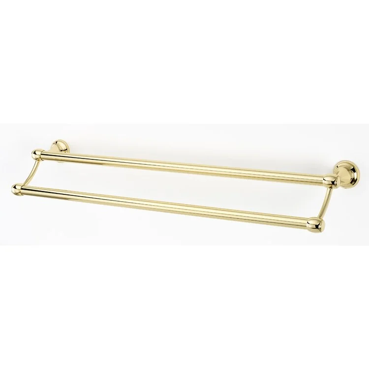 Towel Bar Royale Bath 24 Inch Double Polished Brass 5-9/16 Inch