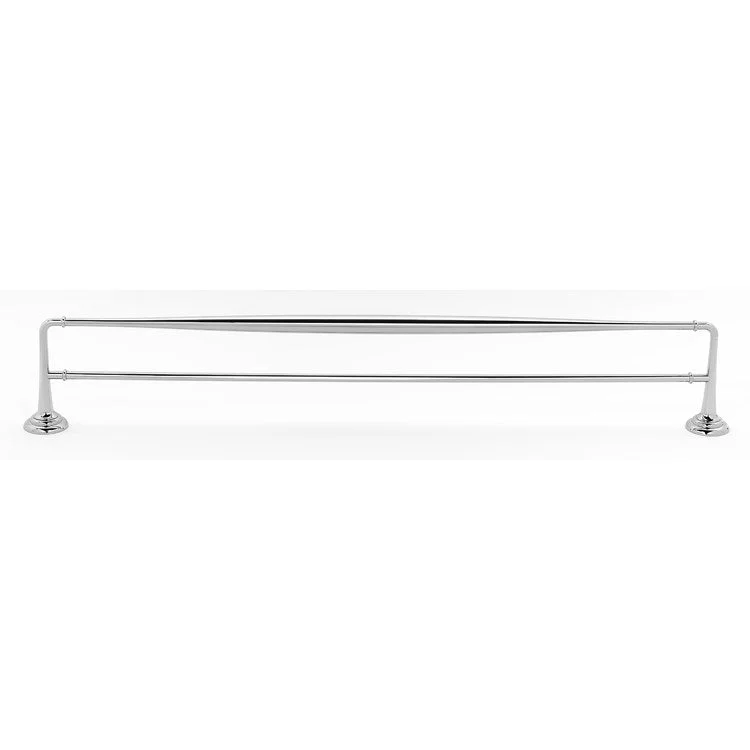 Towel Bar Charlie's Bath 30 Inch Double Polished Chrome Brass 5-5/16 Inch