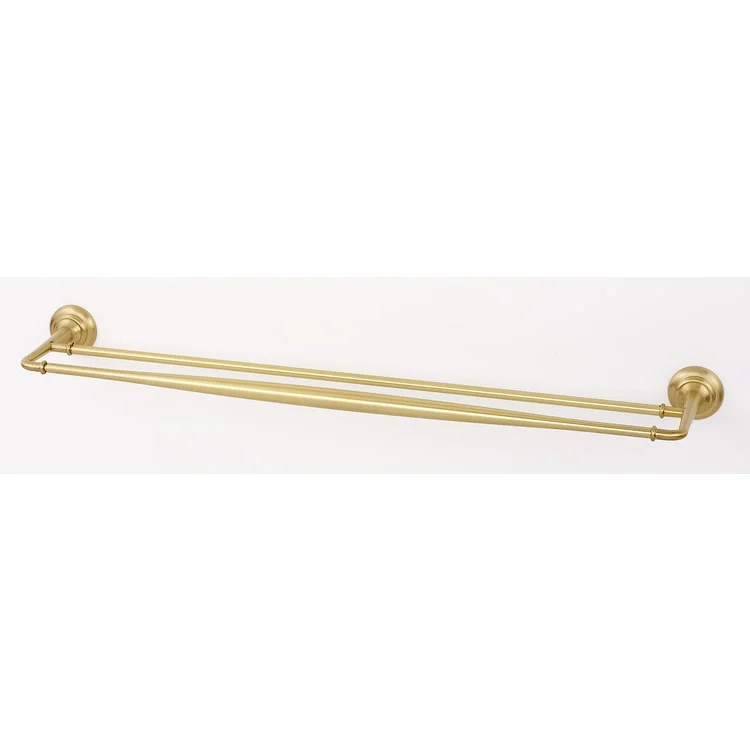 Towel Bar Charlie's Bath 30 Inch Double Satin Brass 5-5/16 Inch