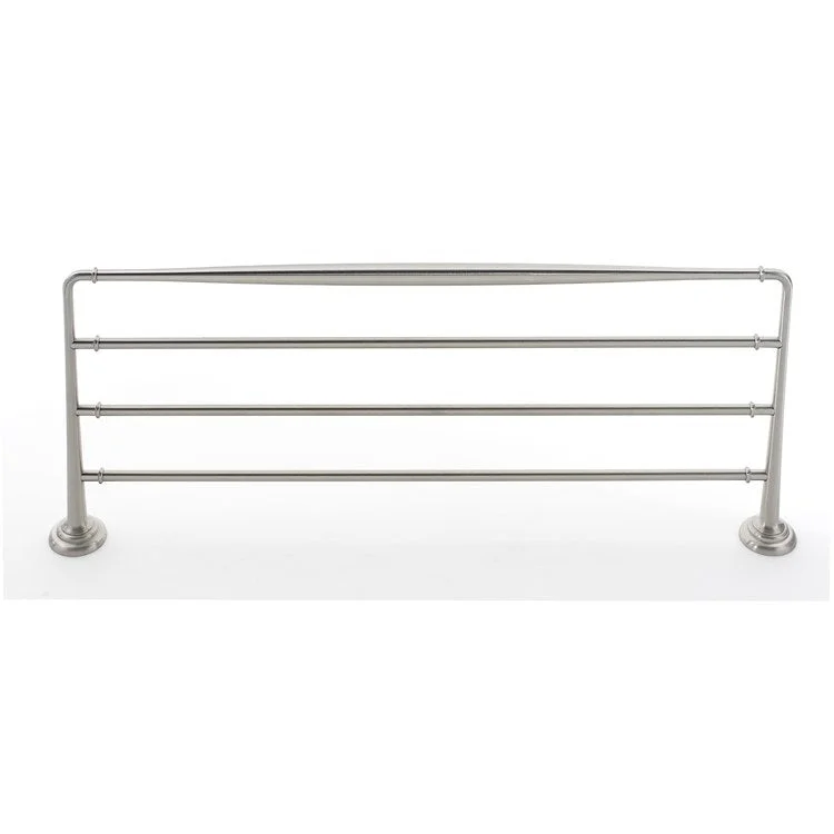 Towel Rack Charlie's Bath Satin Nickel 24 Inch Brass 10-5/16 Inch Concealed Wall Mount