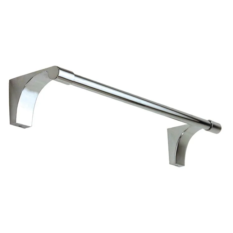 Towel Bar Luna 12 Inch Unlacquered Brass 2-3/4 Inch