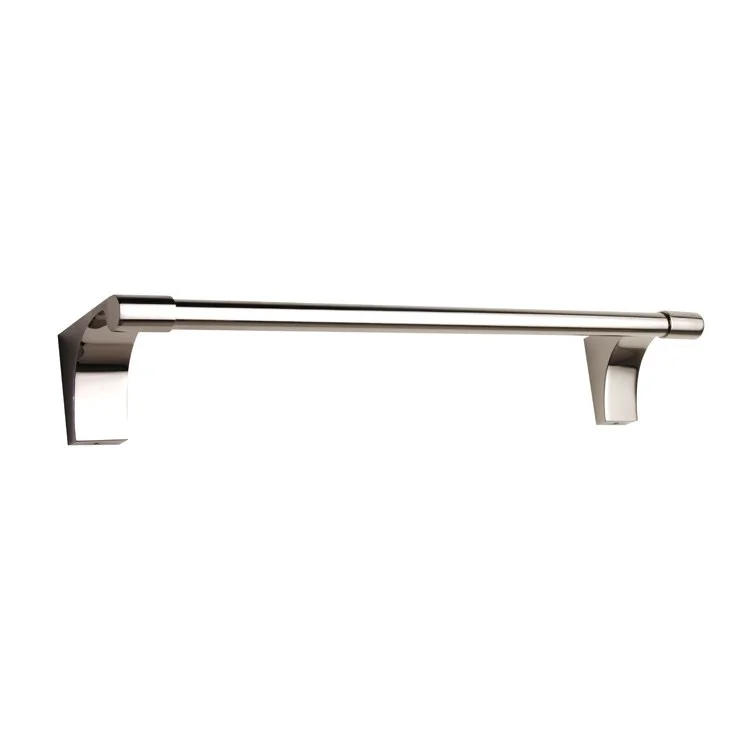 Towel Bar Luna 12 Inch Polished Nickel Brass 2-3/4 Inch