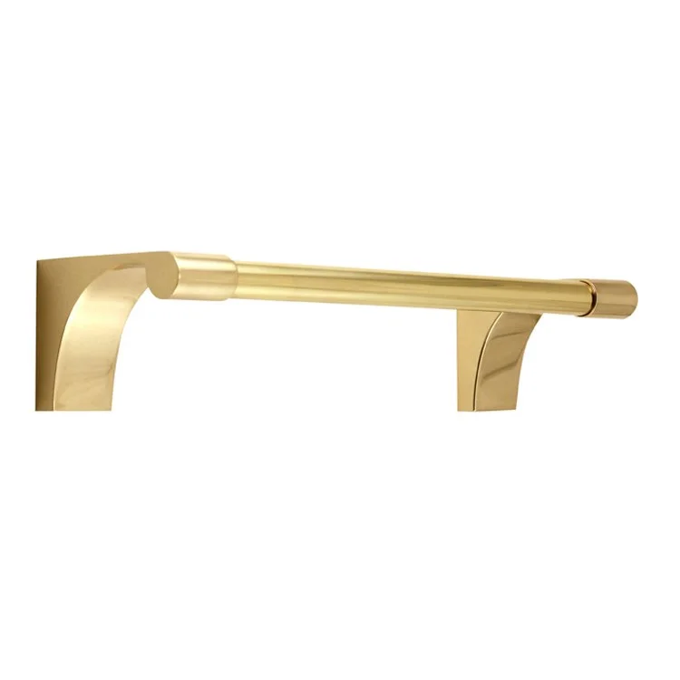 Towel Bar Luna 8 Inch Polished Brass 2-3/4 Inch