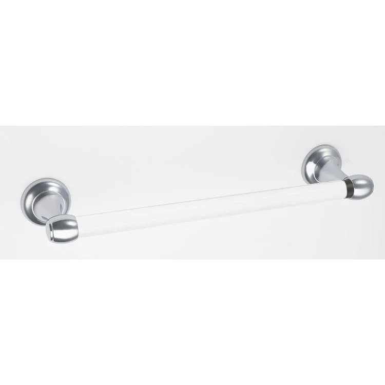 Towel Bar Royale Acrylic Bath 12 Inch Polished Chrome Brass 3-1/8 Inch