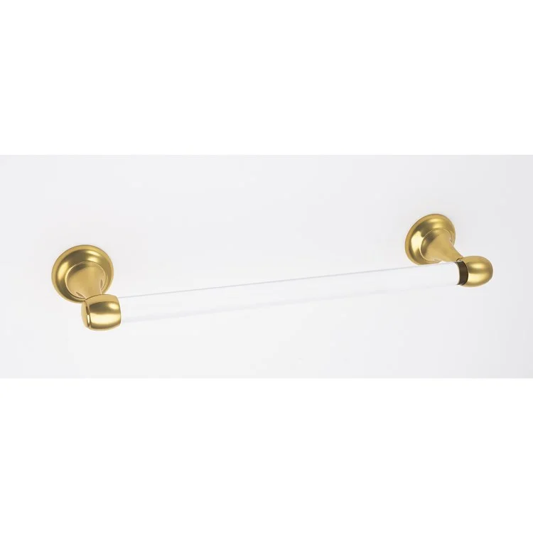 Towel Bar Royale Acrylic Bath 24 Inch Unlacquered Brass 3-1/8 Inch