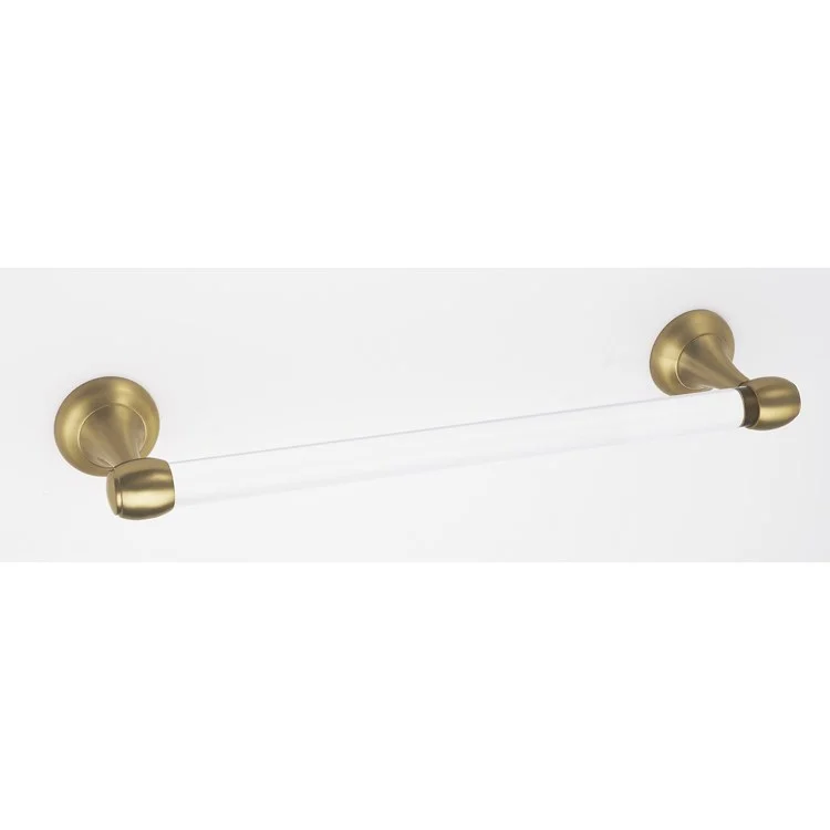 Towel Bar Royale Acrylic Bath 24 Inch Satin Brass 3-1/8 Inch