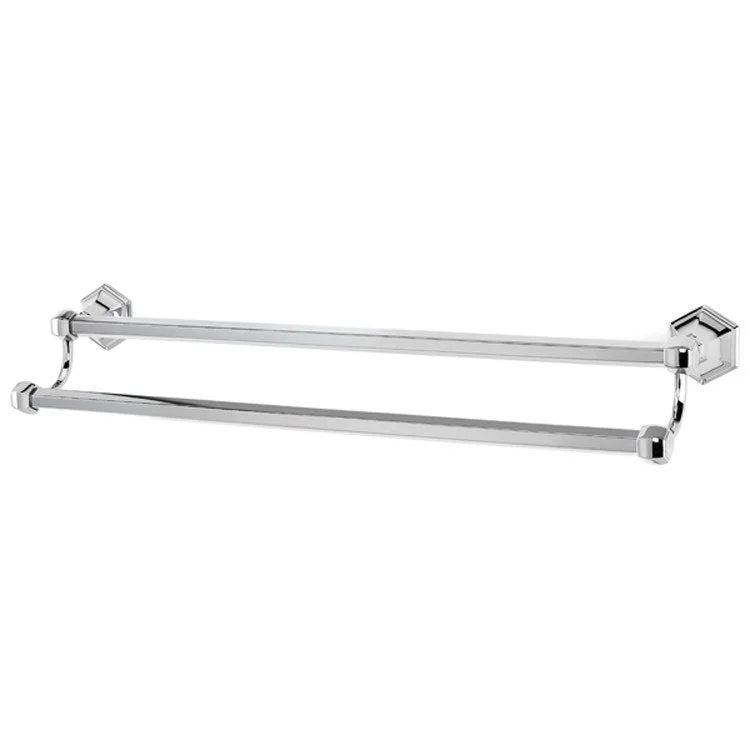 Towel Bar Nicole Bath 24 Inch Double Unlacquered Brass 6 Inch