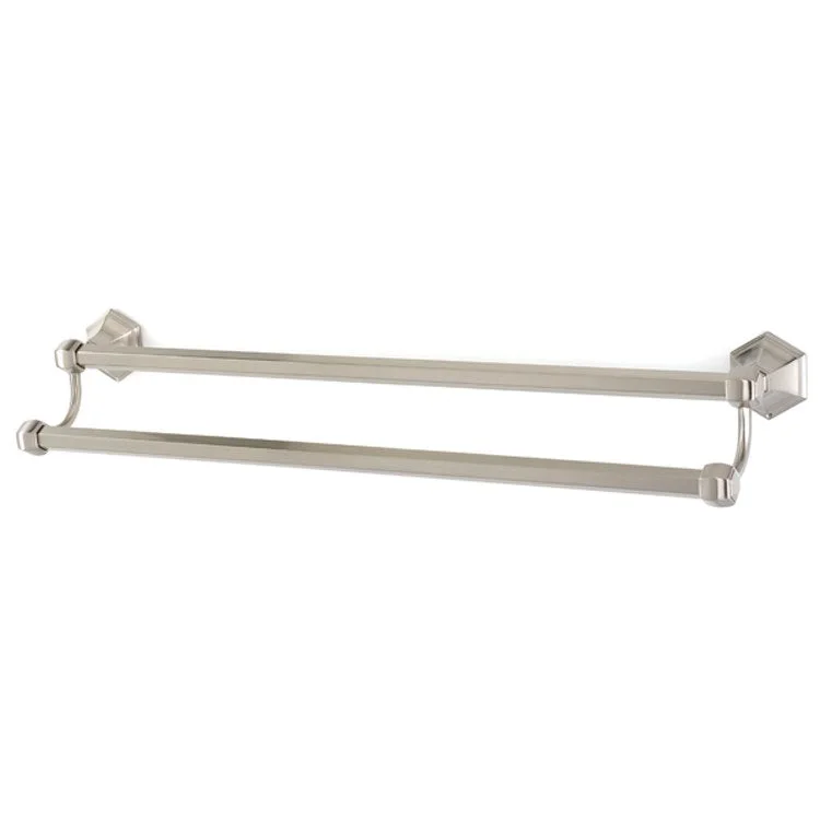 Towel Bar Nicole Bath 30 Inch Double Satin Nickel 6 Inch