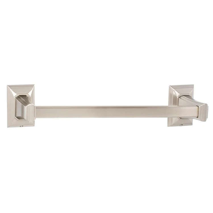 Towel Bar Geometric Bath 12 Inch Satin Nickel Brass 3-1/4 Inch