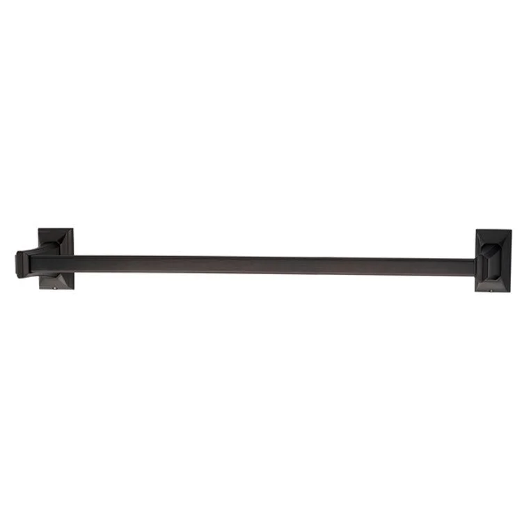 Towel Bar Geometric Bath 24 Inch Bronze Brass 3-1/4 Inch