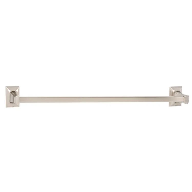 Towel Bar Geometric Bath 24 Inch Satin Nickel Brass 3-1/4 Inch