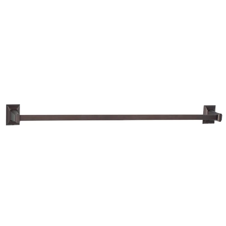 Towel Bar Geometric Bath 30 Inch Chocolate Bronze Brass 3-1/4 Inch