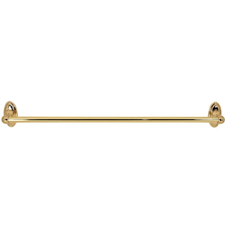 Towel Bar Classic Traditional Bath 24 Inch Polished Brass 3-1/4 Inch