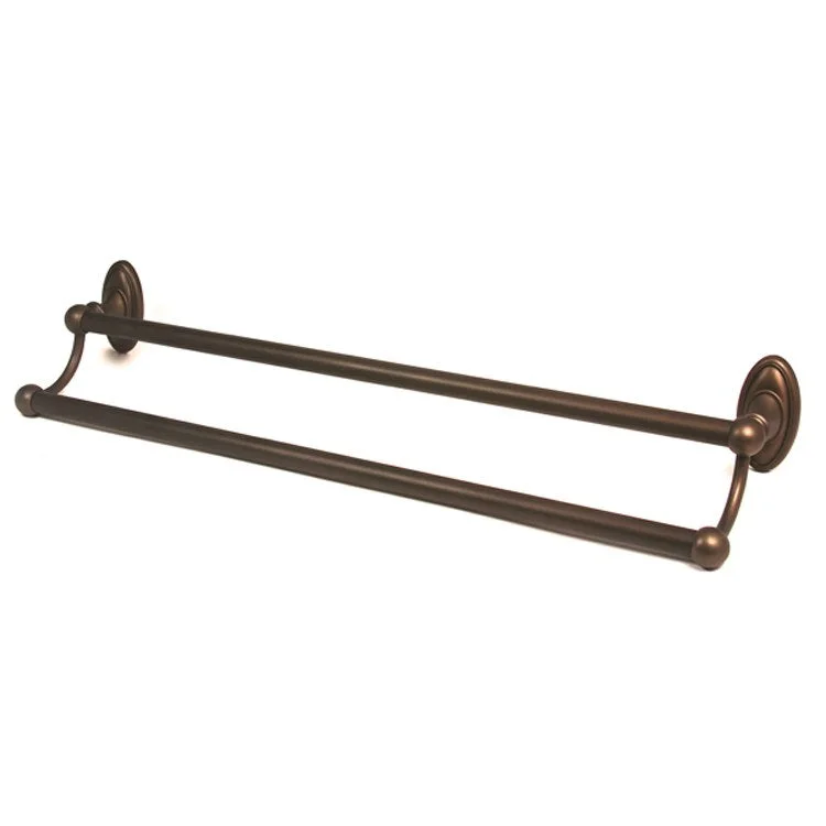 Towel Bar Classic Traditional Bath 30 Inch Double Chocolate Bronze Brass 5-5/8 Inch