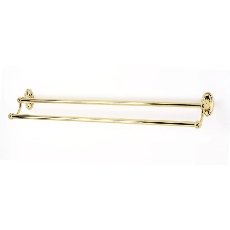 Towel Bar Classic Traditional Bath 30 Inch Double Polished Brass 5-5/8 Inch